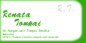 renata tompai business card